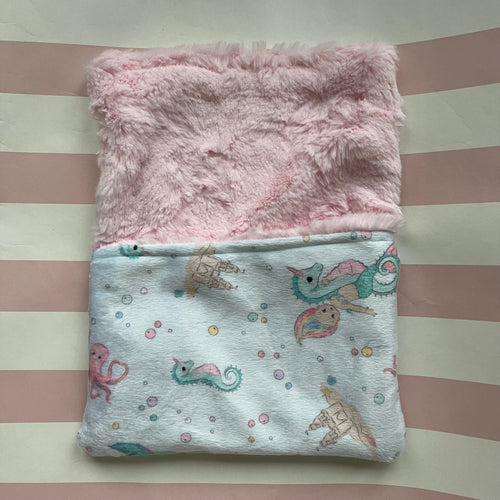 10 inch Pink/Aqua Mermaid Sleeping Bag