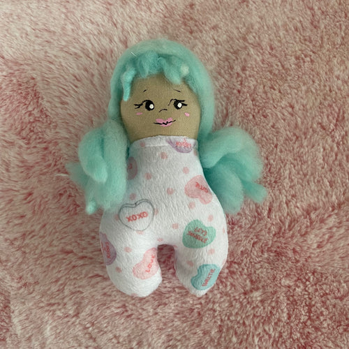 Mint hair doll’s doll