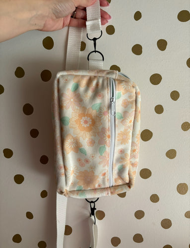 Orange Floral Large Fanny Pack