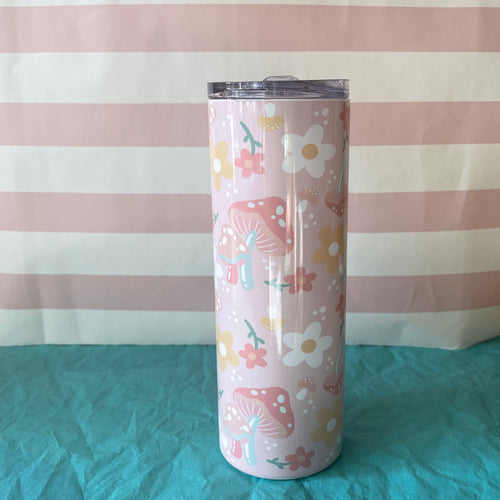 Mushroom Floral Tumbler