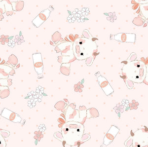 Snuggle Blanket: Pink cow print