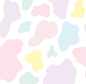 Snuggle Blanket: Pastel Multi-color Cow Print