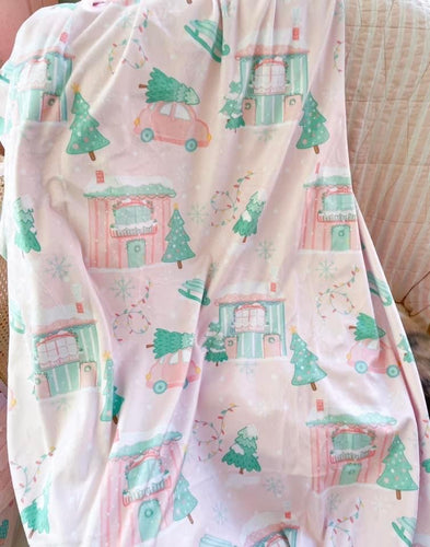 Christmas Houses Snuggle Blanket